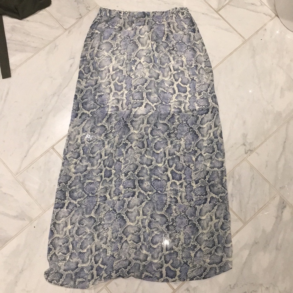 Snake maxi skirt